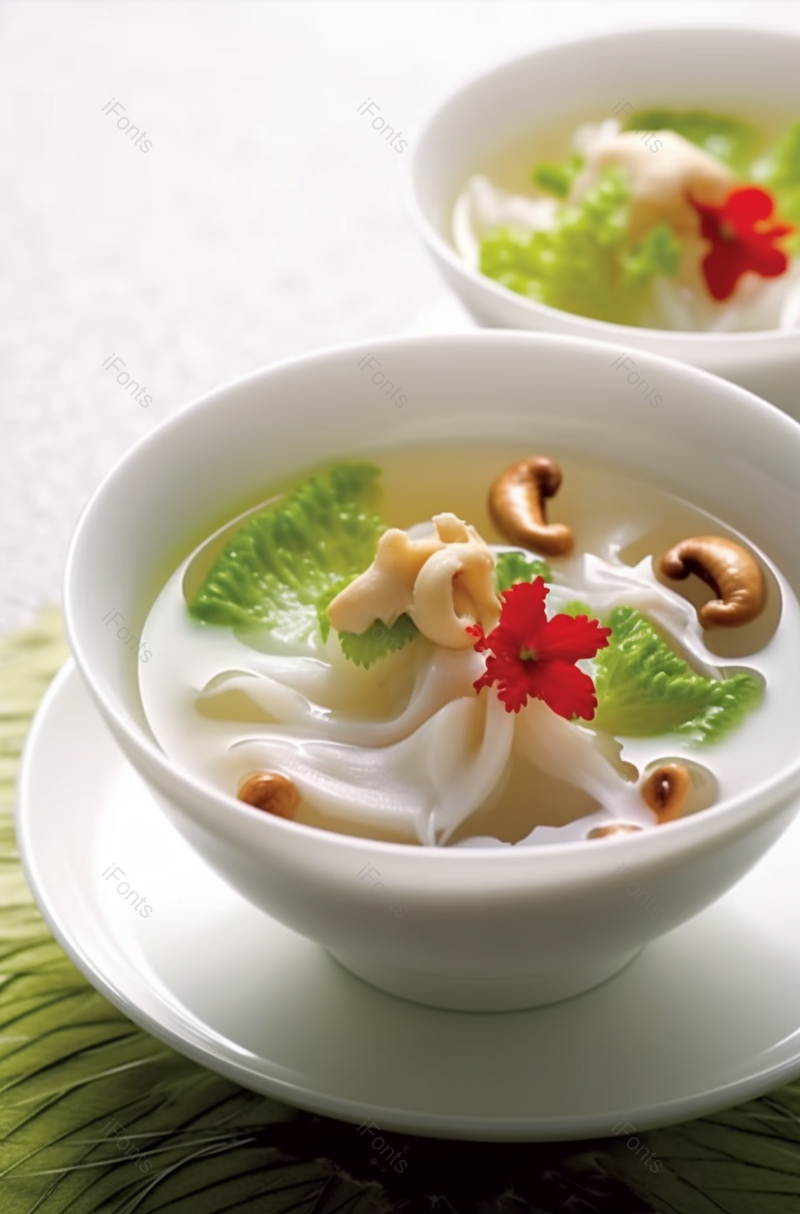 小油白菜鸡汤香菇面特色早餐背景图片,高清,摄影图,摄影图片,图片大全,摄影图免费下载